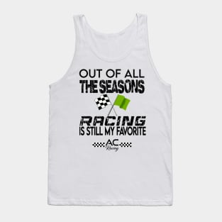 Racing Season (Green Flag Black) Tank Top